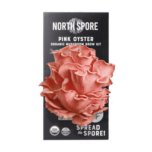 Organic Pink Oyster 'Spray & Grow' Mushroom Growing Kit North Spore