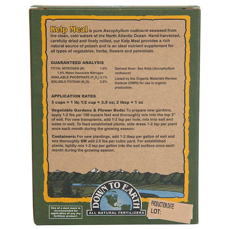 Kelp Meal 1-0.1-2 (0.5 lb Box) Down to Earth