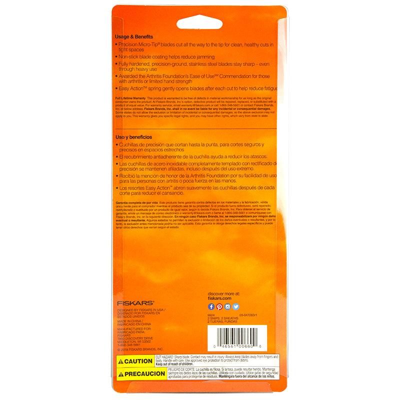 Fiskars Softgrip Nonstick Micro-Tip Snip (2/pk) Grow Organic