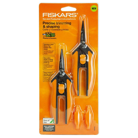 Fiskars Softgrip Nonstick Micro-Tip Snip (2/pk) Grow Organic