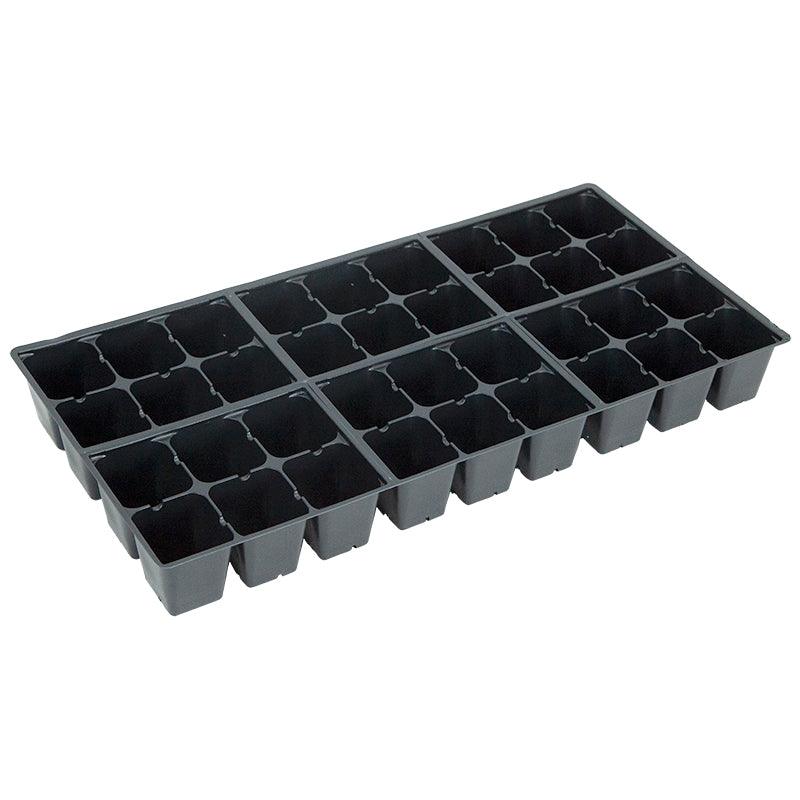 black plastic trays for plants Jumbo 6-Pack Planting Containers for 1020 Tray