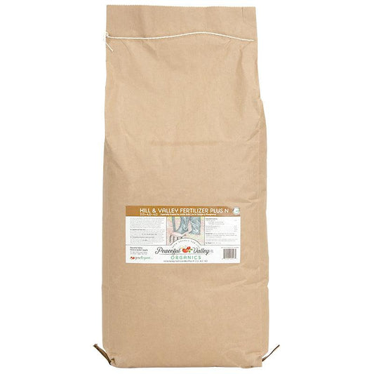 Hill & Valley Fertilizer Mix Plus N 2.0-4.0-4.0 (40 lb) Peaceful Valley