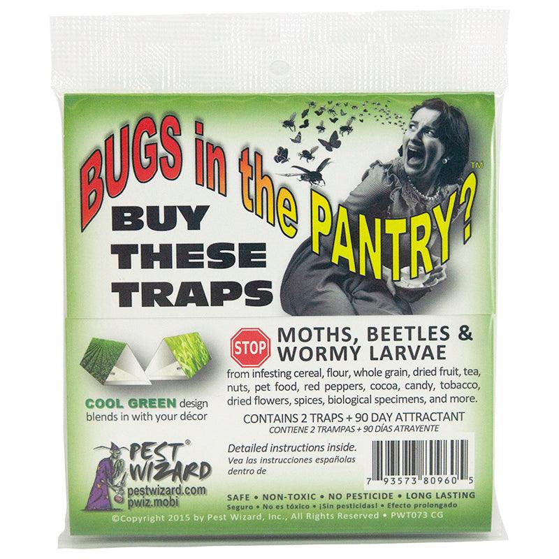 Pest Wizard BUGS in the PANTRY? 2-Pack Cool Green Pest Wizard