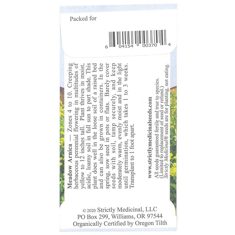 Meadow Arnica Seeds (Organic) Strictly Medicinal