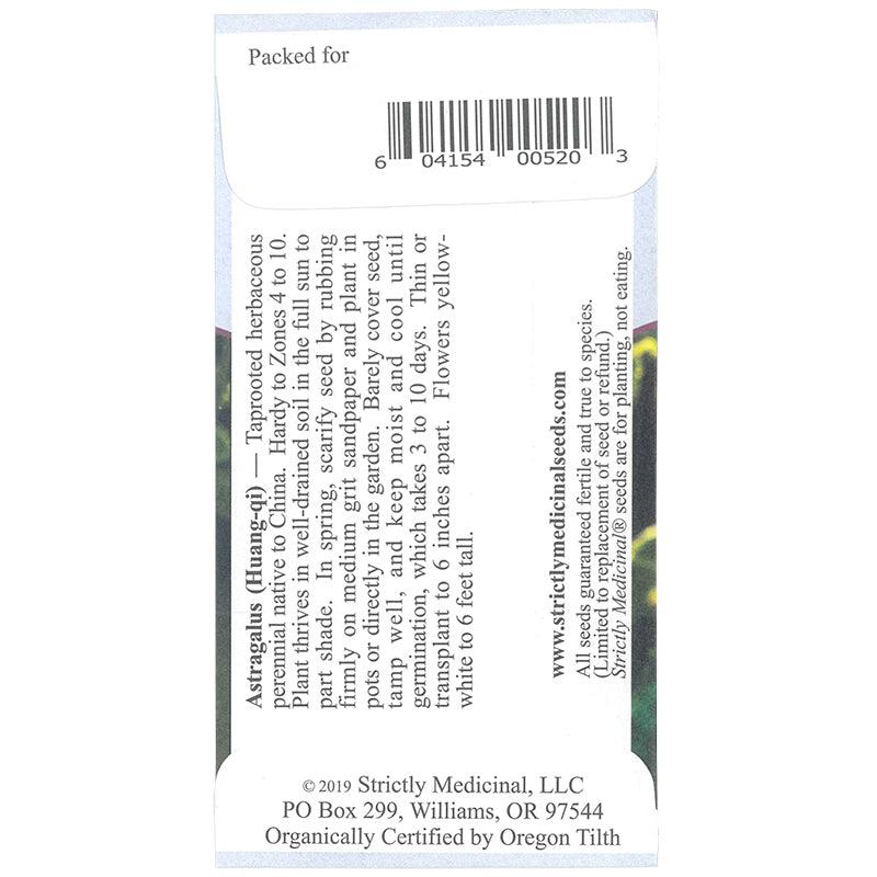 Astragalus Seeds (Organic) Strictly Medicinal