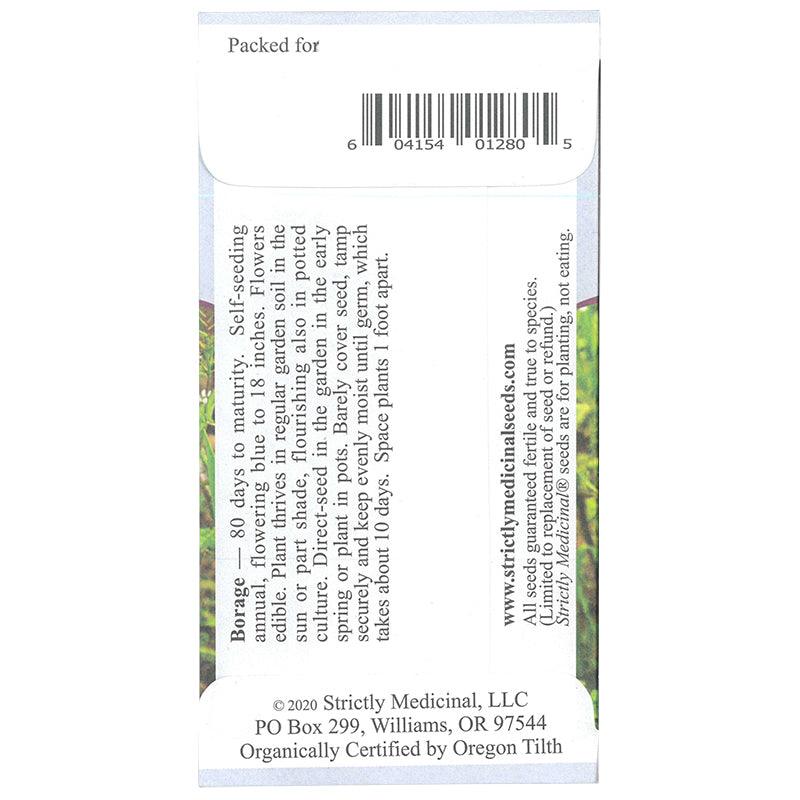 Strictly Medicinal Borage Seeds (Organic) Strictly Medicinal