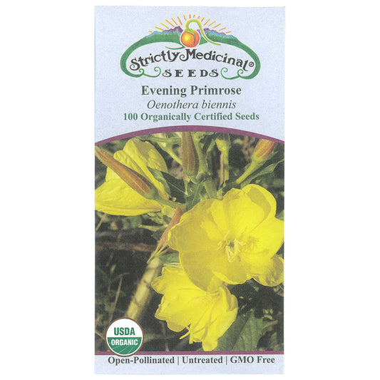 Strictly Medicinal Organic Evening Primrose - Grow Organic Strictly Medicinal Organic Evening Primrose Herb Seeds