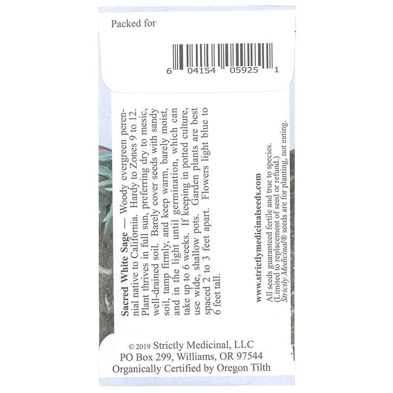 White Sage Seeds (Organic) Strictly Medicinal