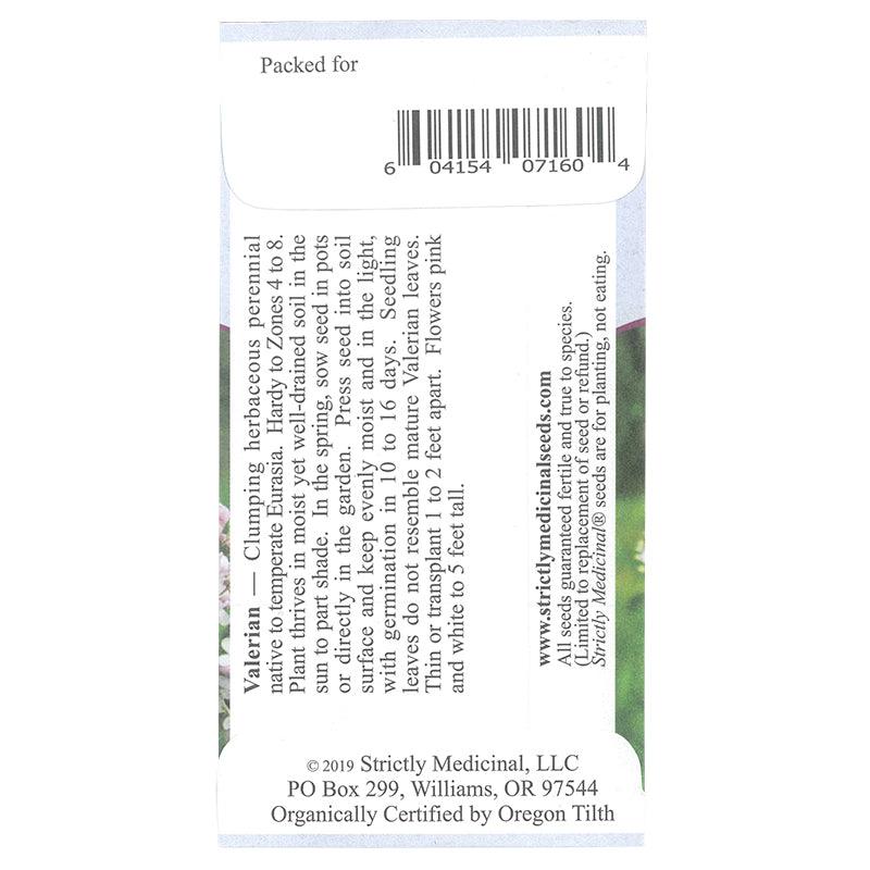 Valerian Seeds (Organic) Strictly Medicinal