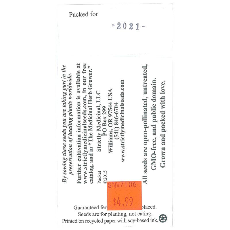 Zaatar Seeds (Organic) Strictly Medicinal