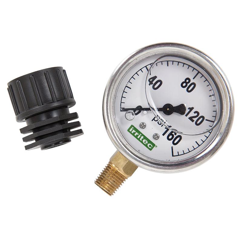 Water Pressure Gauge with Female Hose Thread, 0-160 psi Grow Organic