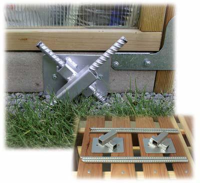 Anchor Kit - Redwood Greenhouse - Pack of 2 PV Drop Ship