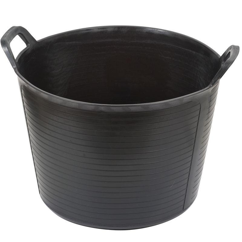 Black Recycled Bucket - Medium Grow Organic