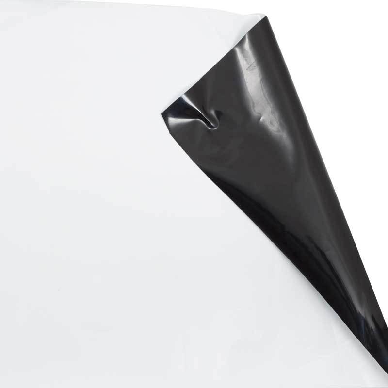 tarp film Blackout Poly Film White/Black, 40'x100'