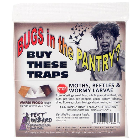 Pest Wizard BUGS in the PANTRY 2-Pack Warm Wood Pest Wizard
