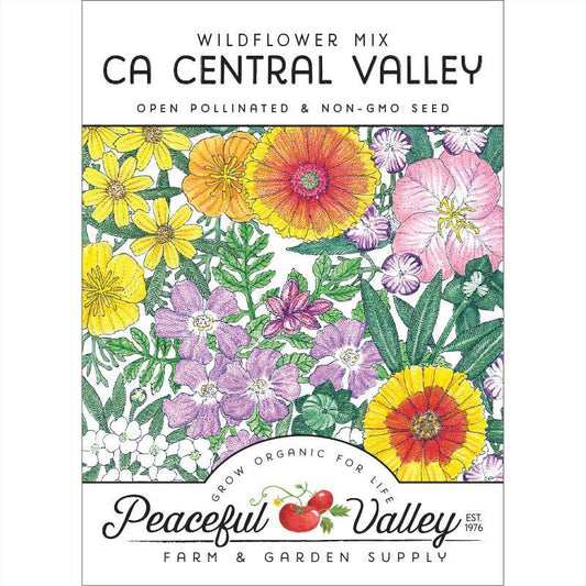 California Central Valley Wildflower Mix (pack) Peaceful Valley
