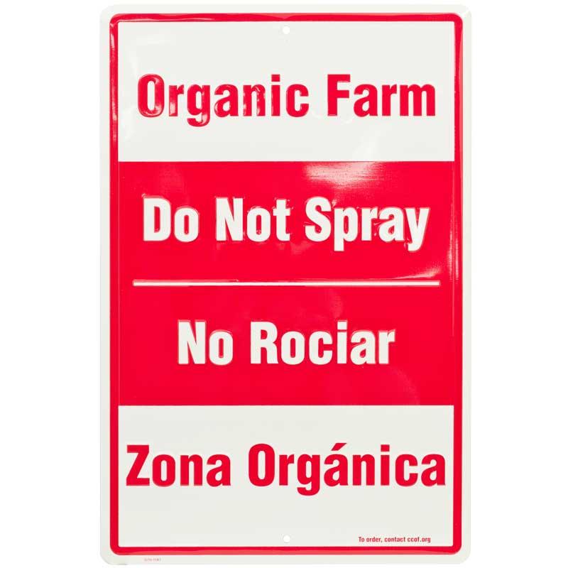 CCOF Organic Farm Sign Grow Organic