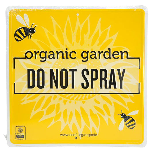 CCOF Organic Garden Sign Grow Organic