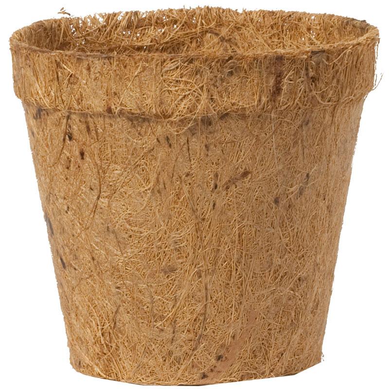 Coconut Fiber Round Pots - 3" (Pack of 8) - Grow Organic Coconut Fiber Round Pots - 3" (Pack of 8) Growing