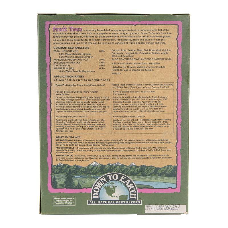 Fruit Tree Fertilizer 6-2-4 (5 lb box) Down to Earth
