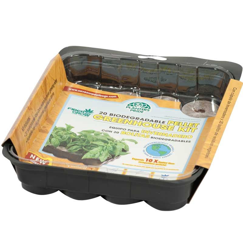 Fiber Grow Greenhouse Kit - 20 Pellet Grow Organic