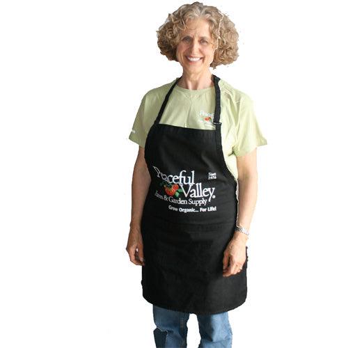 Peaceful Valley's Organic Black Cotton Apron Peaceful Valley