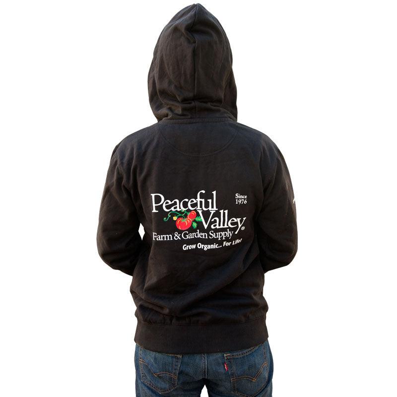 Peaceful Valley Hooded Zipper Sweatshirt - XXL (Black) Peaceful Valley