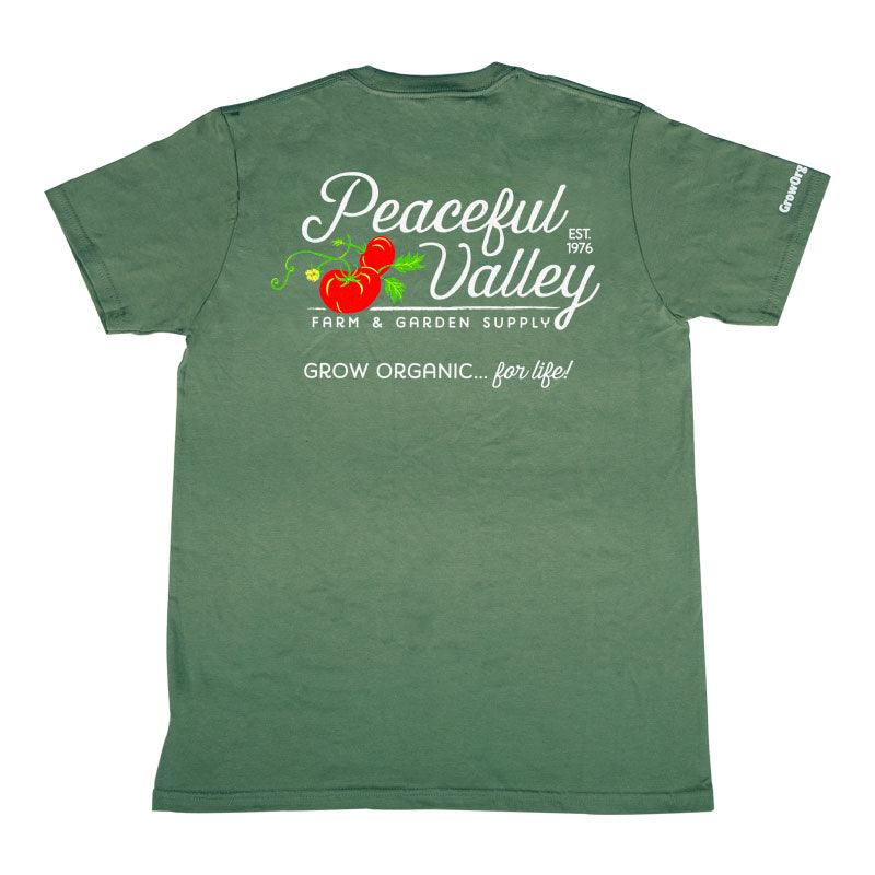 Peaceful Valley's Women's T-Shirt Asparagus (Medium) Peaceful Valley