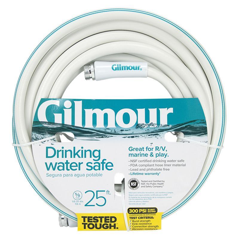 Gilmour Drinking Water Safe Hose (5/8" X 25') Grow Organic