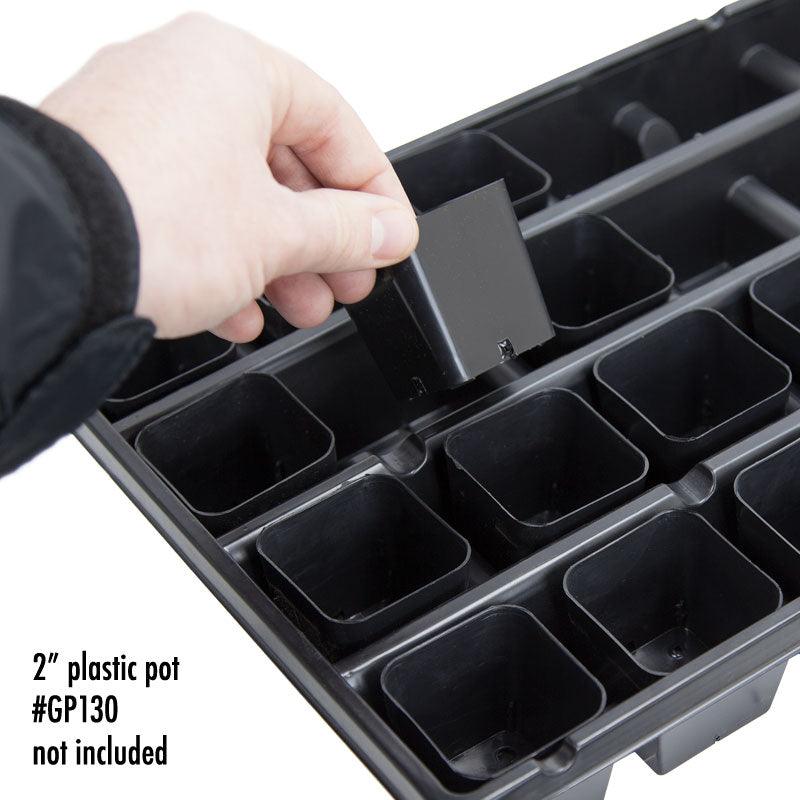 Carrying Tray - Plastic Pot 2" Sq (Fits 32 Pots) Grow Organic