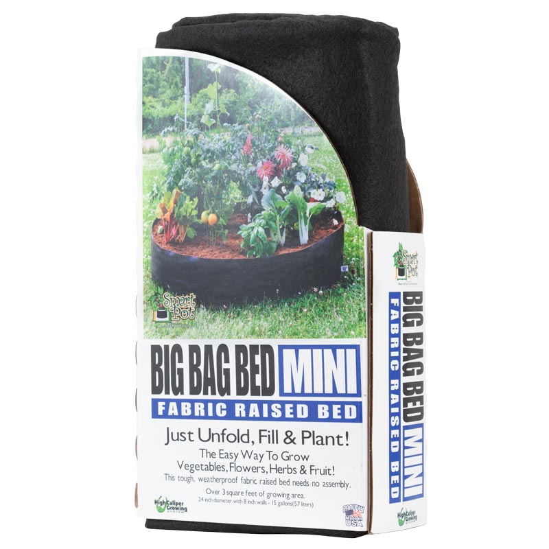 Smart Pot Big Bag Bed Mini - Black (15 Gal) - Grow Organic Smart Pot Big Bag Bed Mini - Black (15 Gal) Growing