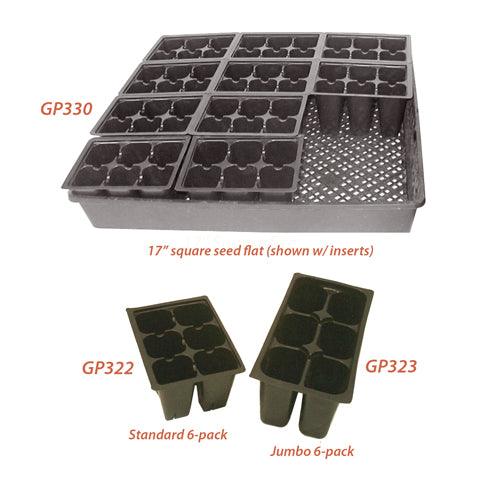 6-Pack Planting Containers - Standard (Sheet of 12) Grow Organic