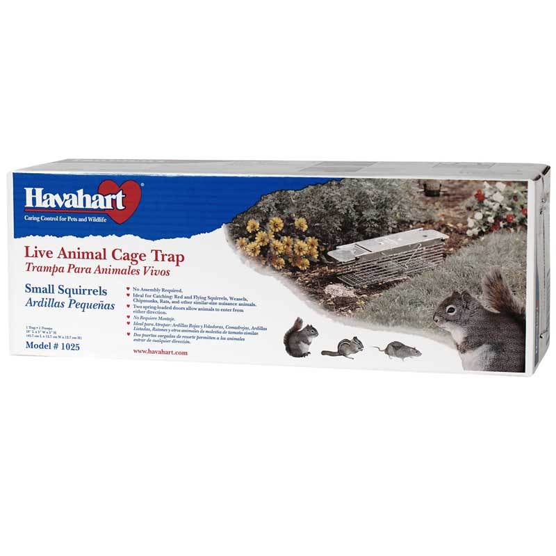 Havahart Trap For Chipmunks, Rats, Squirrels or Weasels Havahart Trap - Model 1 (18"x5"x5")  For Chipmunks, Rats, Squirrels or Weasels Weed and Pest
