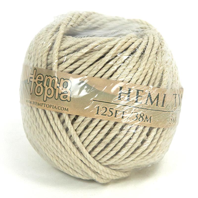 Hemp Twine Thick (125 Ft Roll) Grow Organic