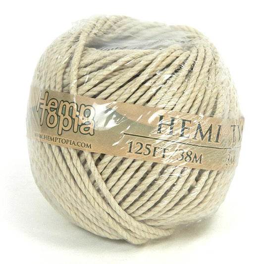 Hemp Twine Thick (125 Ft Roll) Grow Organic