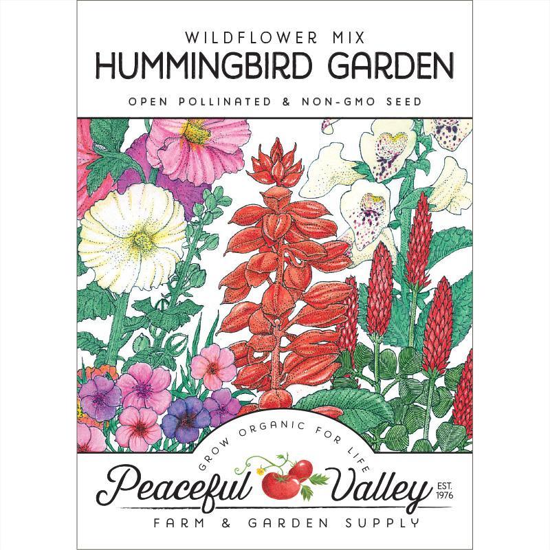 Hummingbird Garden Wildflower Mix (pack) Peaceful Valley