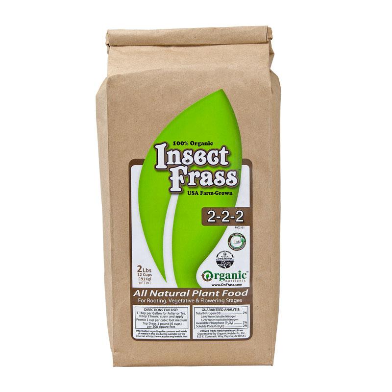 Insect Frass 2-2-2 (2 Lb) - Grow Organic Insect Frass 2-2-2 (2 lb) Fertilizer