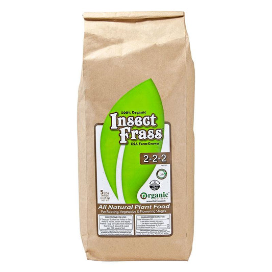 Insect Frass 2-2-2 (5 Lb) - Grow Organic Insect Frass 2-2-2 (5 lb) Fertilizer