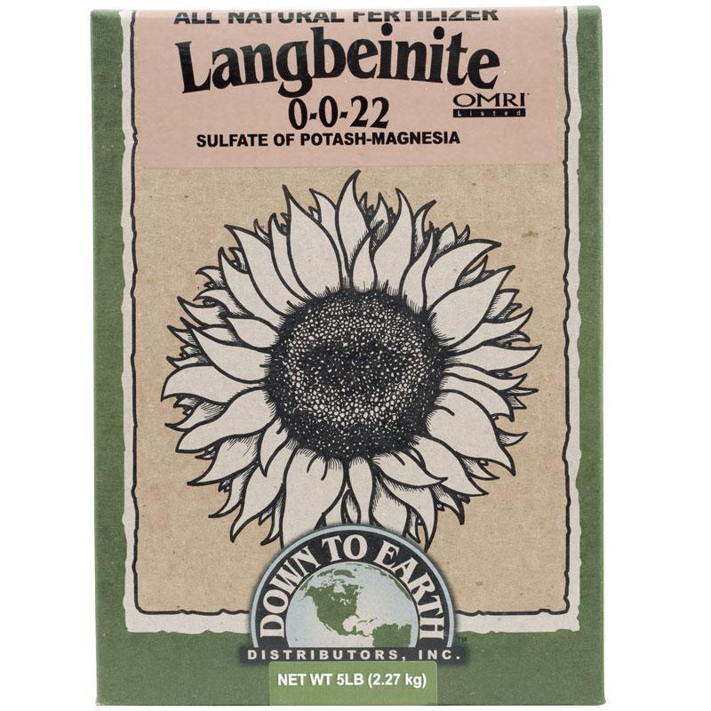 Langbeinite 0-0-22 Fertilizer (5 lb box) Down to Earth