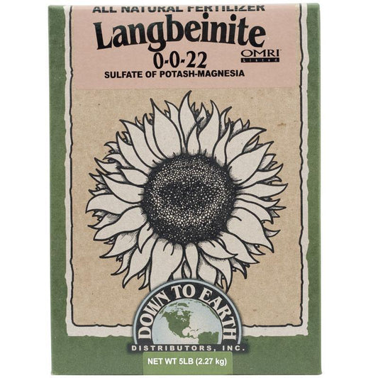 Langbeinite 0-0-22 Fertilizer (5 lb box) Down to Earth