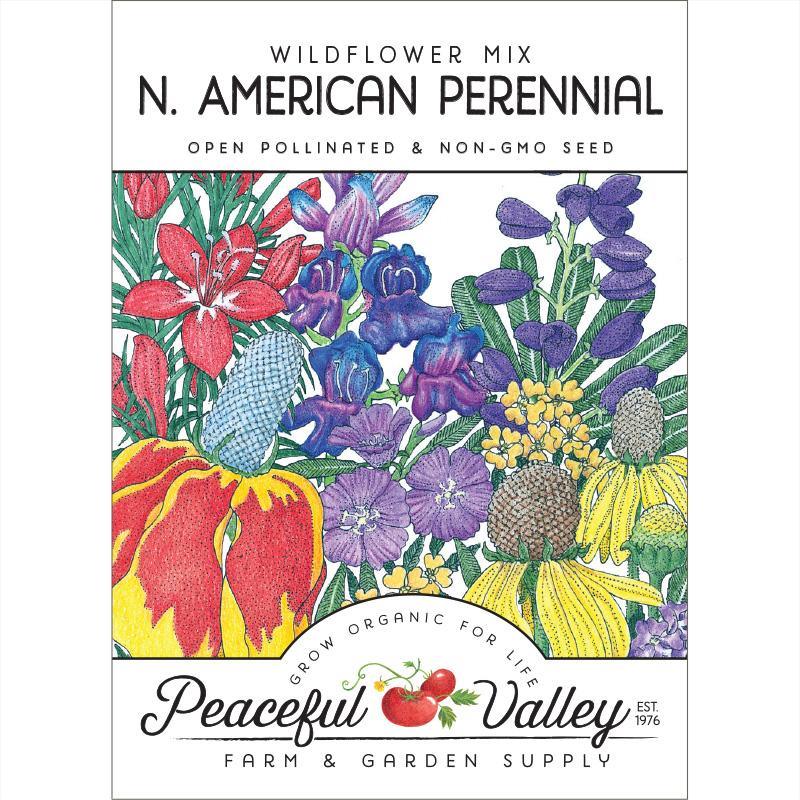 north american wildflower seeds North American Perennial Wildflower Mix (pack) – Grow Organic