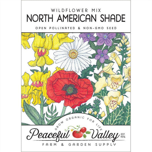 North American Shade Wildflower Mix (pack) Peaceful Valley