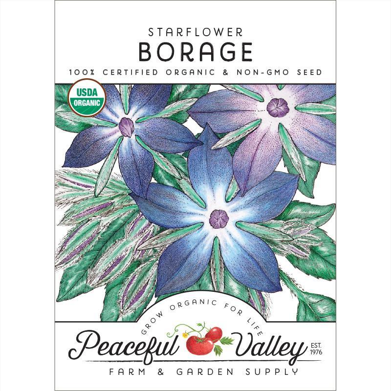 Borage Seeds (Organic) Peaceful Valley