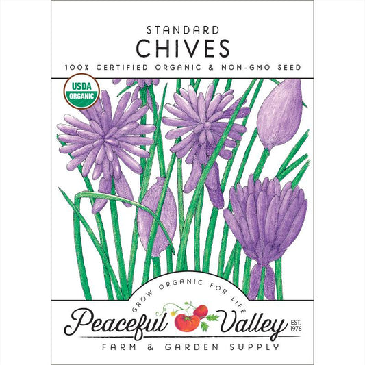Organic Chives, Common - Grow Organic Organic Chives, Common Herb Seeds