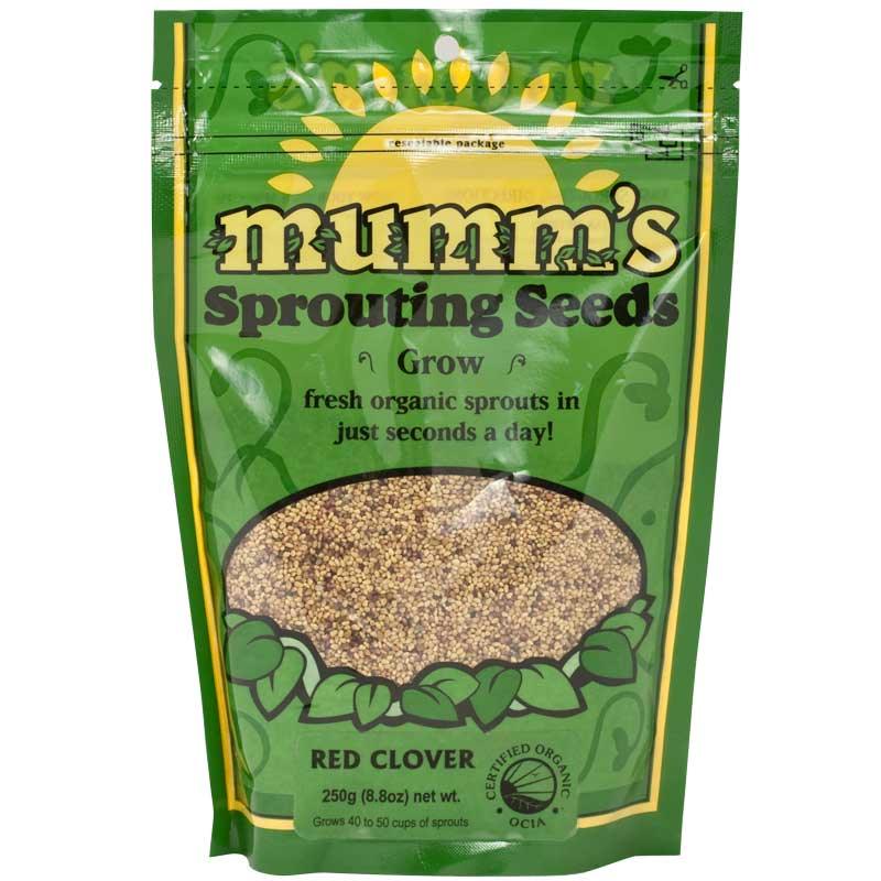 Organic Red Clover Sprouting Seeds Mumm's