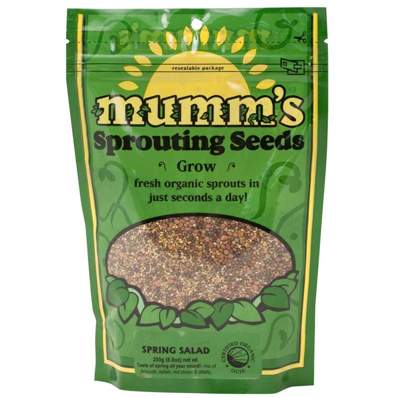 Organic Spring Salad Sprouting Seed Mix (8.8 oz) Organic Spring Salad Sprouting Seed Mix (8.8 oz) Vegetable Seeds