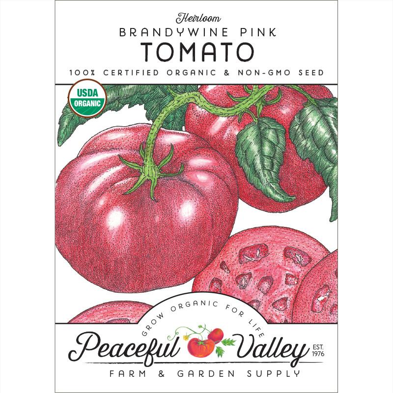 Brandywine Pink Tomato Seeds (Organic) - Grow Organic