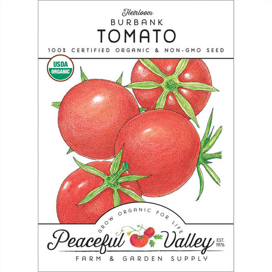Burbank Tomato Seeds (Organic) - Grow Organic Burbank Tomato Seeds (Organic) Vegetable Seeds