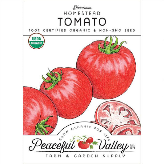 Homestead Tomato Seeds (Organic) - Grow Organic Homestead Tomato Seeds (Organic) Vegetable Seeds
