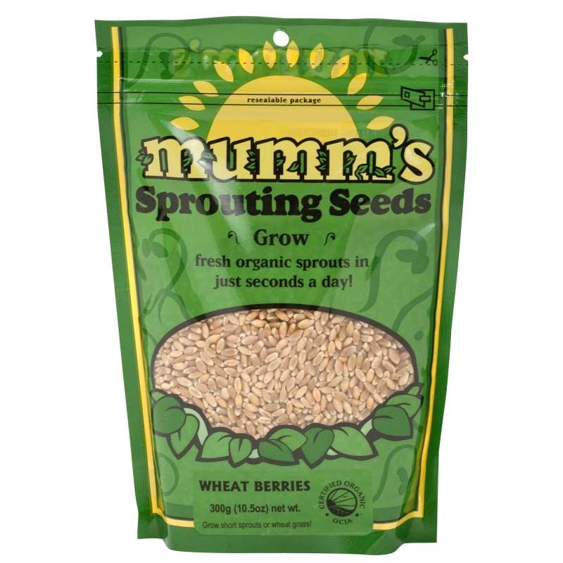 Organic Wheat Berry Sprouting Seeds Mumm's